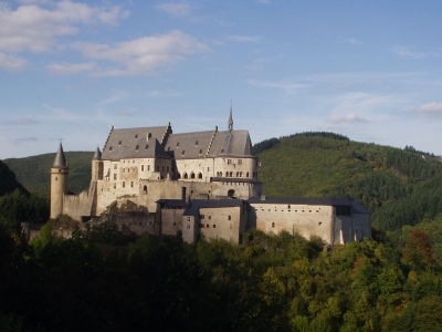 Vianden Burg in Luxemburg