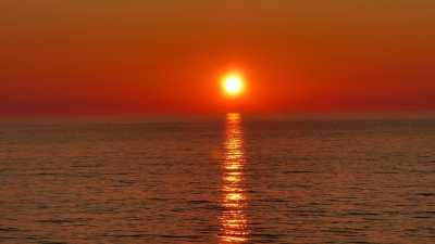 Sonne über der Nordsee