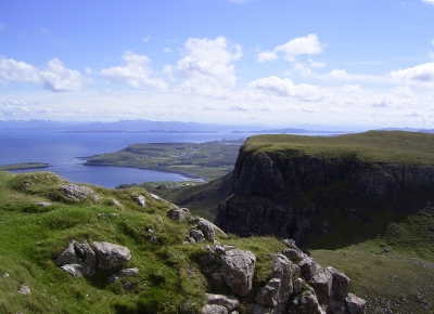 Schottland - Skye - Qiraing - Blick auf Staffin