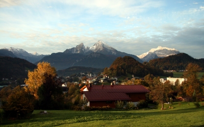 Herbstmorgen über Berchtesgaden