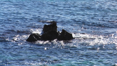 Fels im Wasser