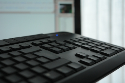 Tastaturdetail mit Bildschirm