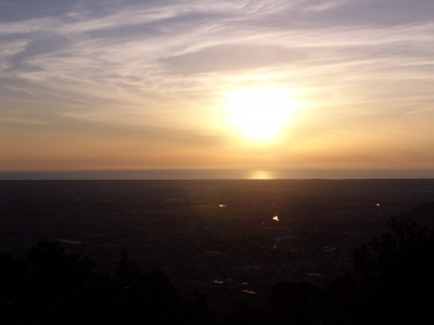 Sonnenuntergang über Pisa