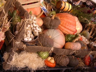 Herbstgemüse auf dem Campo dei Fiori in Rom