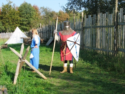 mittelalterlicher Ritter als Befestigungswache - "Adventon" - Park Osterburken