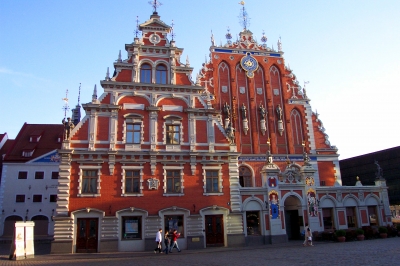 Das Schwarzkopfhaus in Riga/Lettland