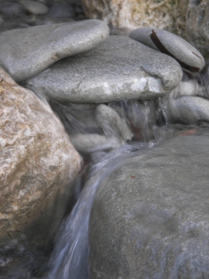 Wasser auf Stein