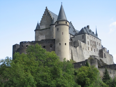 Burg Vianden in Luxenburg