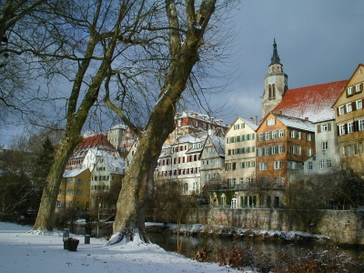 Erster Schnee in Tübingen