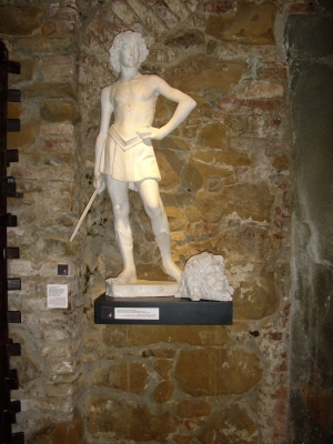 Figur im Leonardo Da Vinci-Museum