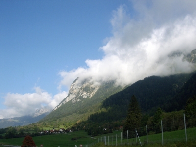 Auf der Schweizer Autobahn