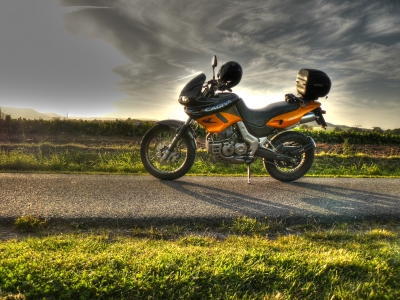 Bikesaison 2007 endet im Sonnenuntergang HDR 02