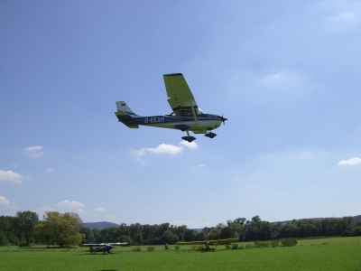 Landeanflug einer Cessna F172