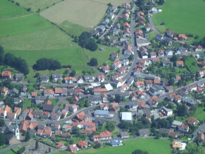 Luftaufnahme Jossgrund/Oberndorf (Hessen)