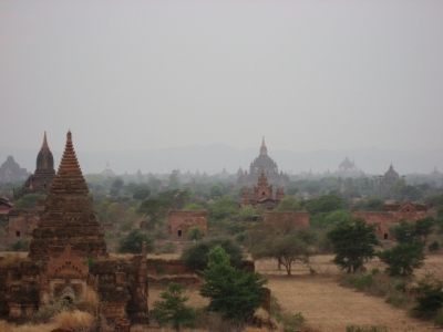 Pagodenlandschaft in Bagan, Birma