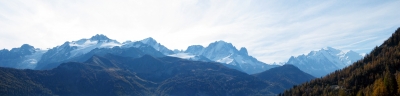 Schöne Aussicht: Vom Trientgletscher bis zum Montblanc