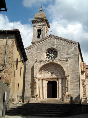 Kirche in San Quirico d'Orcia (Toscana)
