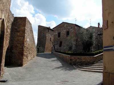 Gasse in San Quirico d'Orcia