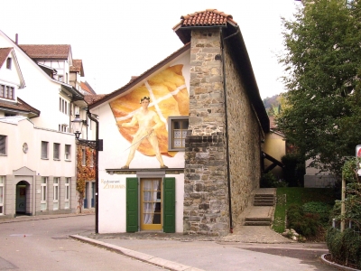 Schöne Fassade in St. Gallen