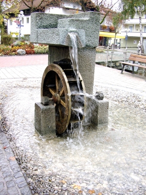 Ein Brunnen in Bad Wörishofen