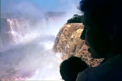 Blick auf die Wasserfälle von Iguazu