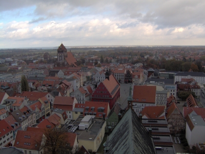 Blick auf Greifswald