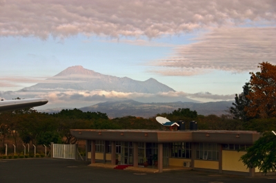 Morgens um 7 Uhr am Kilimadscharo