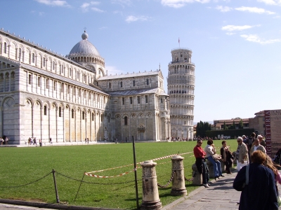 Kathetrale und der schiefe Turm von Pisa