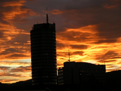 Morgenhimmel über Jena