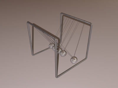 3D Newton's cradle 1