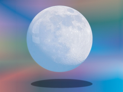 Mond in einer Seifenblase