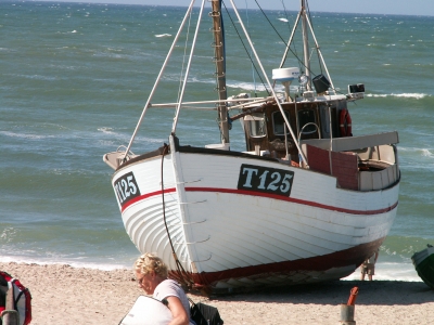 Fischerboot In Vorupor (Dänemark)