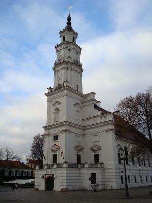 Rathausplatz in Kaunas, Litauen