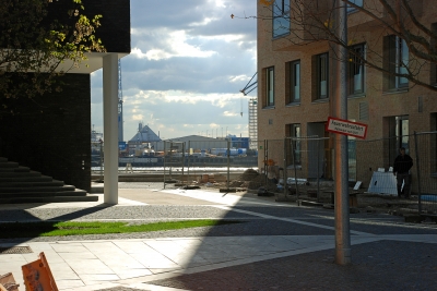 Hafencity - Gegenlicht am Dalmannkai