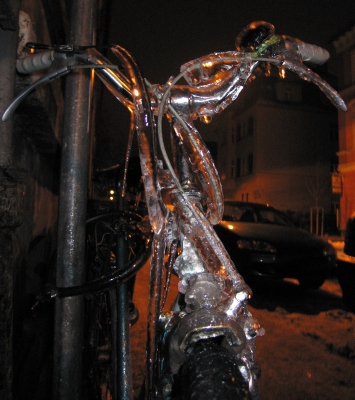 frozen bike