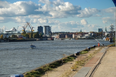die Elbe in Hamburg
