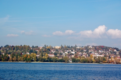 Überlingen vom Schiff aus gesehen