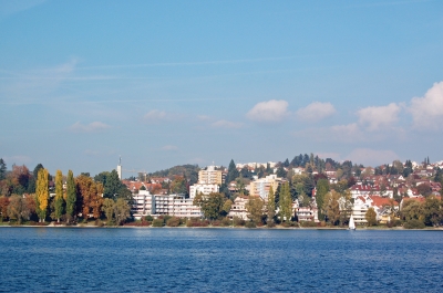 Überlingen vom Schiff aus gesehen