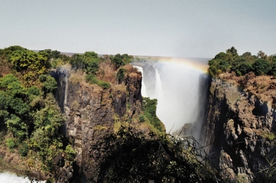 Die Victoria Wasserfälle aus der Luft