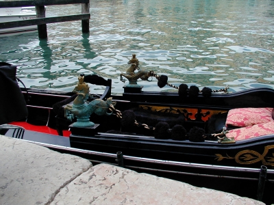 Venedig Gondel im Detail