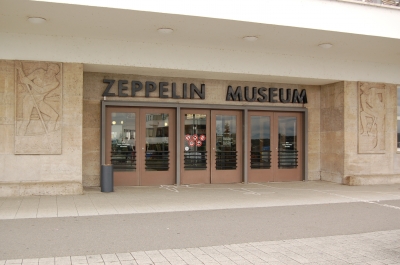 Eingang des Zeppelin-Museums in Friedrichshafen