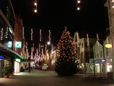 Stadtdeko weihnachtlich