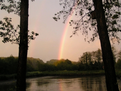 Zwei Regenbogen