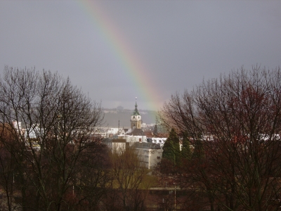 Regenbogen über Bad Cannstatt