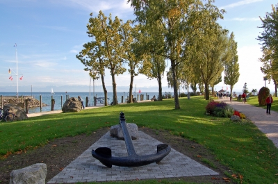 Auf der Mole in Immenstaad am Bodensee