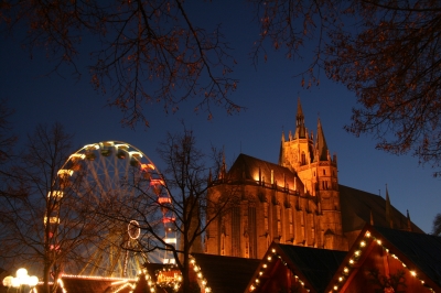 Abend am Erfurter Dom