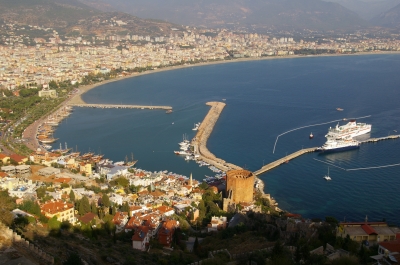 Alanya Roter Turm und Hafen