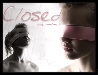 Closed eyes painting