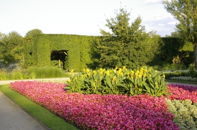 Gütersloher Stadtpark im Abendrot