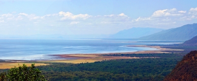 Panoramablick zum Lake Manyara
